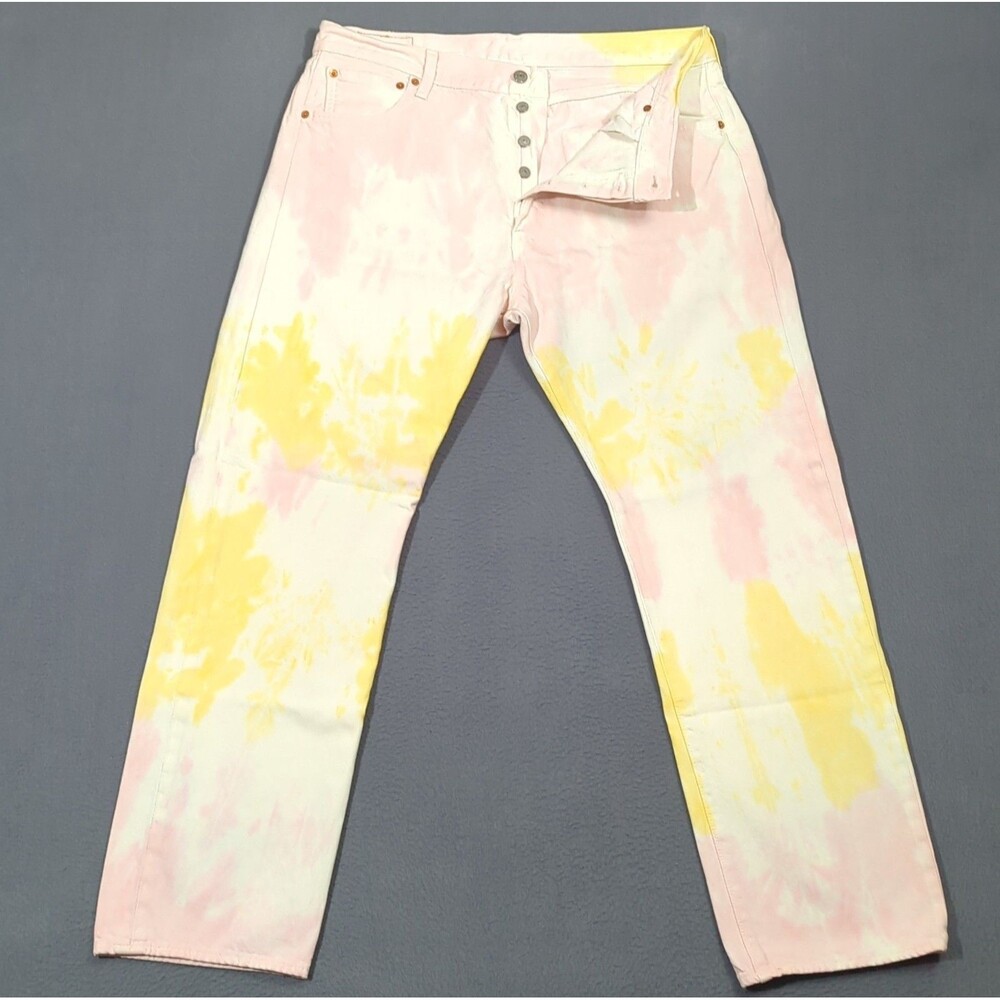 Levi's Jeans Men's 36x30 Multicolor Tie Dye 501 ‘93 Straight Button Fly Classic